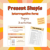 Present simple questions - 3 activities!