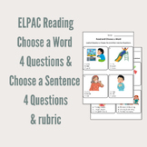 ELPAC Reading - Choose a Word & Sentence Part 3 - Grade 2