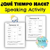 ?QuÂ¨Â¦ tiempo hace? Partner Practice Speaking Activity for Weather in Spanish