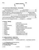 Macbeth Test / Unit Exam with Answer Key *Editable!