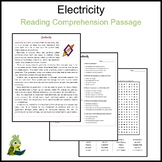 Electricity Reading Comprehension and Word Search