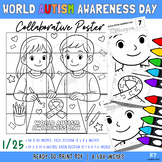World Autism Awareness Collaborative Coloring Poster | April 2 Activity