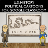 American History Political Cartoon Activity for Google Slides- Distance Learning