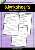 Genetics and heredity | Worksheets with Questions + Answers | English