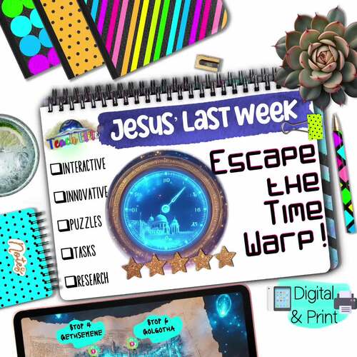 Easter Escape Room Holy Week Bible Activity | JesusÂ¡Â¯ Last Week Digital & Print