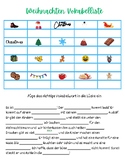 German Christmas Weihnachten Activities - Word Search, Word Scramble, Vocab