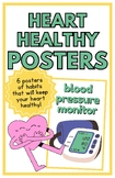 6 Heart Healthy Posters - (11 x 17 in.)