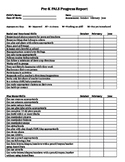 Pre-K Progress Report Form