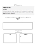 13th, 14th, 15th Amendment Group Activity
