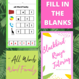 -All Word Family: Fill in the Blanks Worksheets