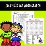 Columbus Day Word Search Worksheet Activity