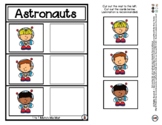 Astronauts - Space - Match Me Mat 1:1 Object Matching - #60CentFinds 1 Pg *j