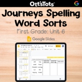 Journeys 1st Grade Spelling Word Sort - Unit 6 - Google Slides Activity