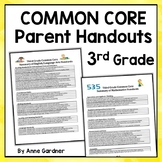 Third Grade Common Core Standards Handout: Ideal for Parent Teacher Conferences