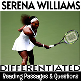 Serena Williams Biography - NonFiction Reading Passages  | Differentiated