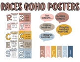 RACES Boho Rainbow Poster