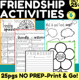 WHAT IS FRIENDSHIP?WRITING, GAMES, PARTNER WORK, PRINT & GO 25 PGS OF FUN!