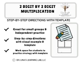 2 digit by 2 digit Multiplication BUNDLE (Algorithm & Partial Product) Template