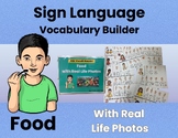 "Food" ASL Vocabulary Builder with Writing Pages