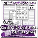 Reading Wonders Spelling & Dictation all Year: First Grade