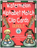 Watermelon Alphabet Match Clip Cards BUNDLE