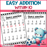 Simple Addition within 10 - Adding within 5 Worksheets