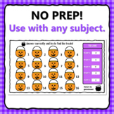 NO PREP Halloween themed whole class review game -- Use with any subject!