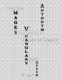 ELA Vocabulary Booklet with Digital Version