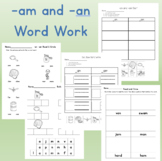 -an and -am Word Work