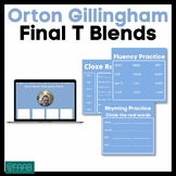 Orton Gillingham-Final Consonant Blends- T Blends- (EBRI)