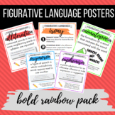 | CLASSROOM DECOR | *BOLD RAINBOW PACK* Figurative Language Posters