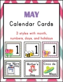 May Calendar Cards
