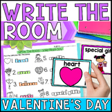 Valentine Day Write The Room Kindergarten Special Education Activities - No PREP