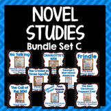 Novel Study Bundle Set C, Flipbook Projects, Activities, Literary Elements