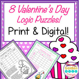 Enrichment Activities Valentine's Day Logic Puzzles Digital and Print