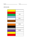 Spanish Colors Worksheet | Los colores