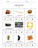 Beginning Letter Sound Worksheets (real pictures)