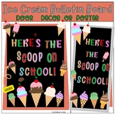 Ice Cream Bulletin Board Kit , Door Decor,Summer June July, End of Year,Editable