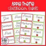 EDITABLE Fun Apple Theme Classroom Labels | Classroom Organization Decor