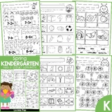 Spring Kindergarten Math and Literacy Worksheets & Activities Distance Learning