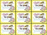 Cute Hat (Cap) Staff/Teacher Appreciation Gift Tag- Hats off to you! Thank you..