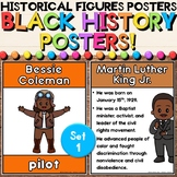 Black History Month Leaders Social Studies Posters with Facts & Quotes - Set 1