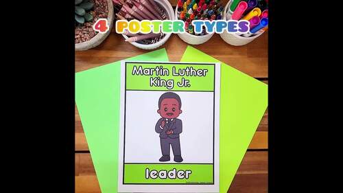 Black History Month Leaders Social Studies Posters with Facts & Quotes - Set 1