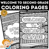 Welcome to Second Grade Mindfulness Coloring Pages - First Day of School