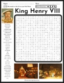 King Henry VIII Word Search | English Reformation | Anne Boleyn | Tudor Dynasty