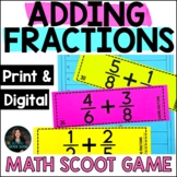 Adding Fractions Math Game | Fraction Practice Worksheets