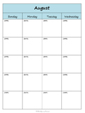 Yearly and Weekly Planning & Pacing Kit - Aqua