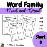 Short O Word Family Read and Draw- Short Vowel Word Family Practice