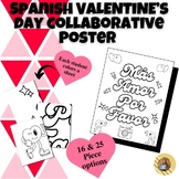 Spanish Valentine's Day | MÂ¨Â¢s Amor Por Favor Collaborative Poster | Class Mural