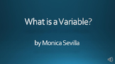What is a Variable? eBook pdf